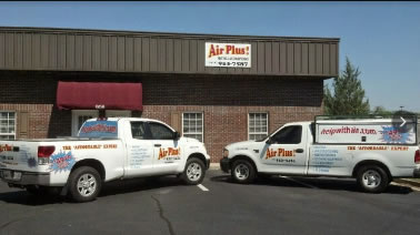 Air Plus! Inc. Trucks at Storefront